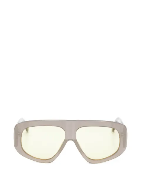 The Attico x Linda Farrow geometric-frame sunglasses