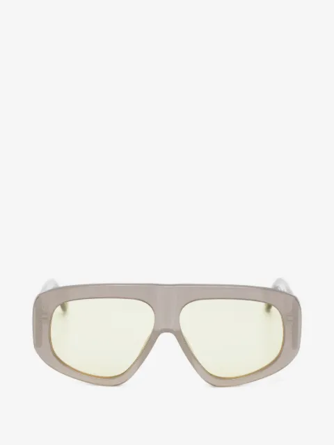 The Attico x Linda Farrow geometric-frame sunglasses