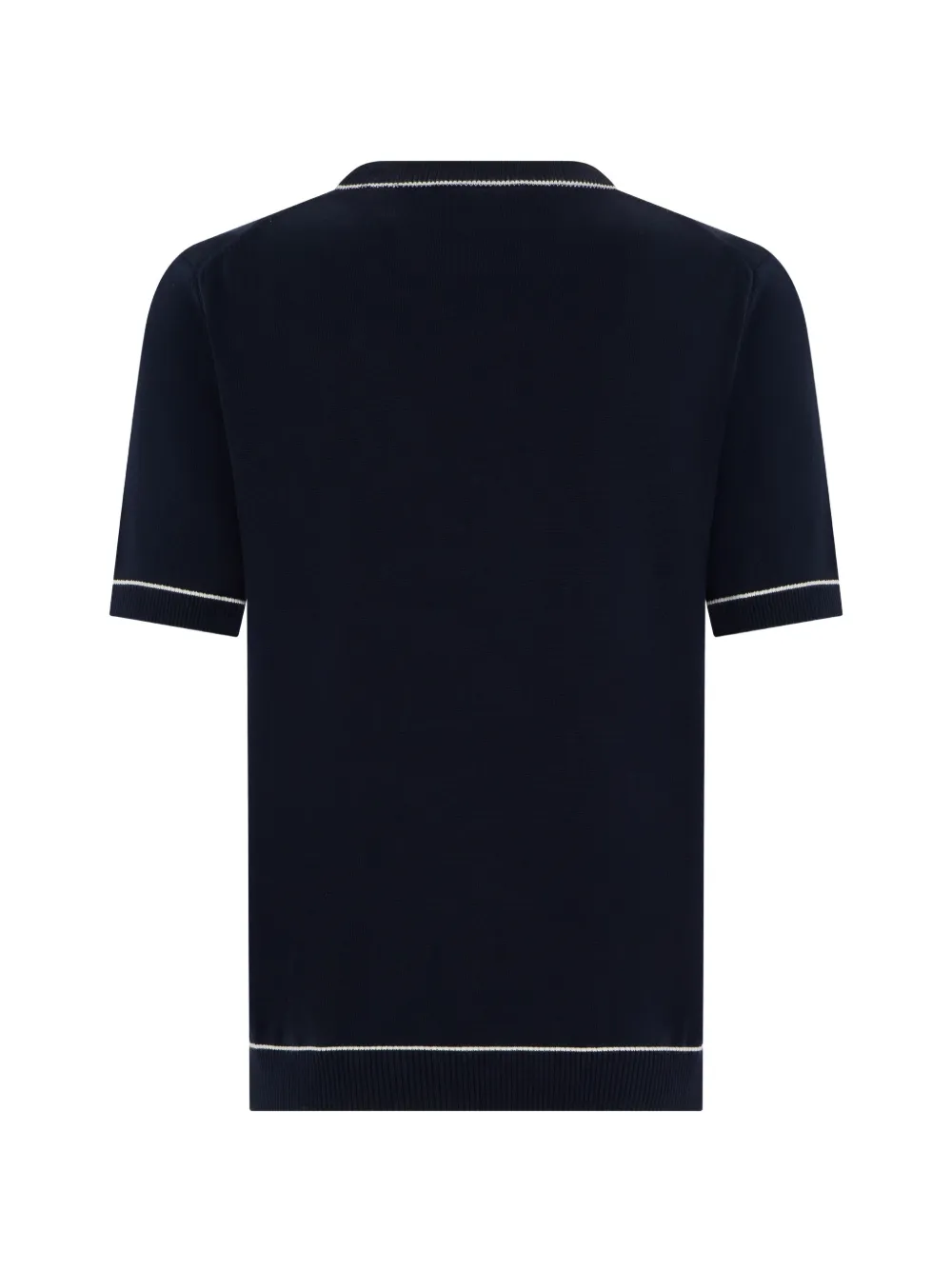  Gant Pull à Bords Contrastants - Bleu 