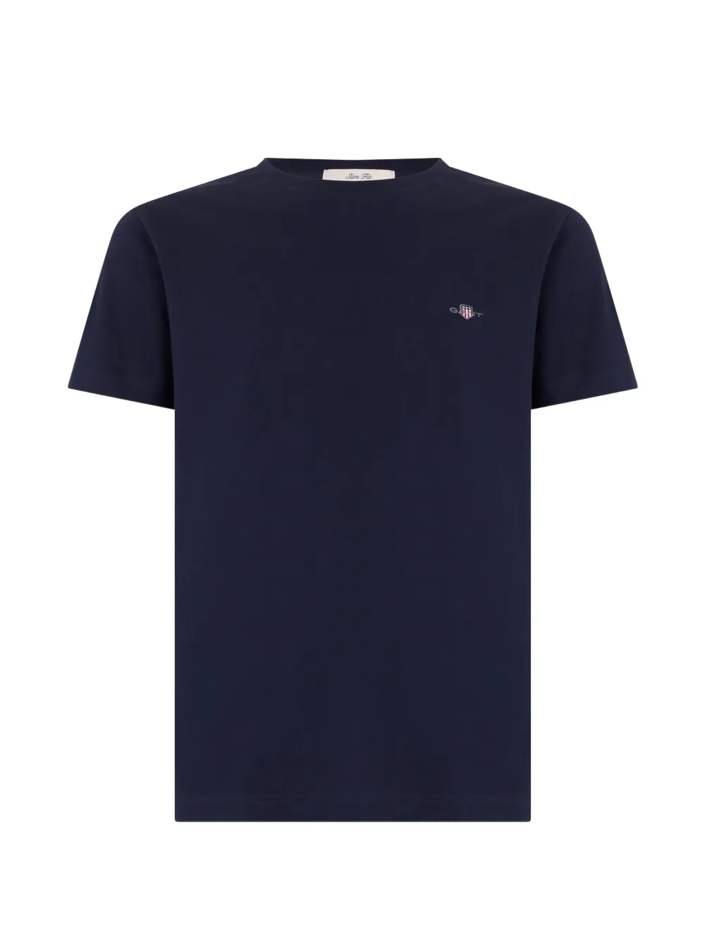 Gant Logo-embroidered T-shirt In Blue