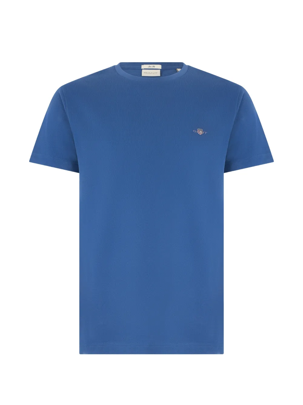 Gant Logo-embroidered T-shirt In Blue