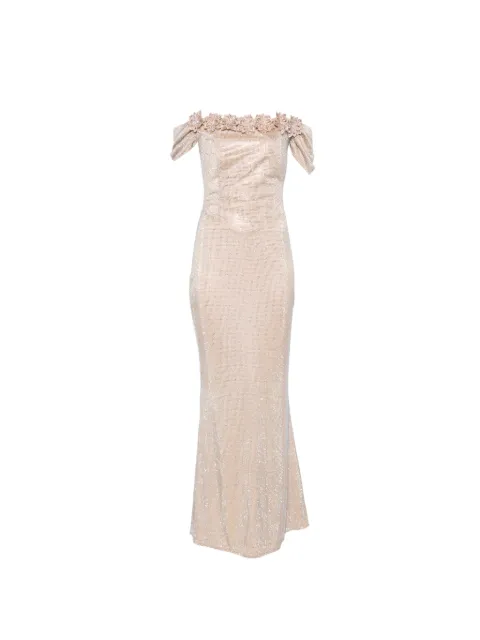 MIRON vestido con hombros descubiertos