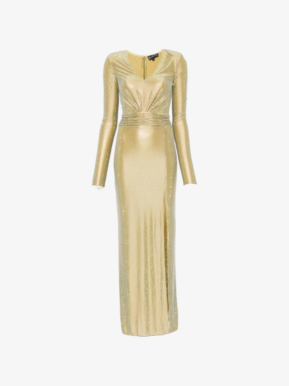 Crystal-embellished Front-slit Dress