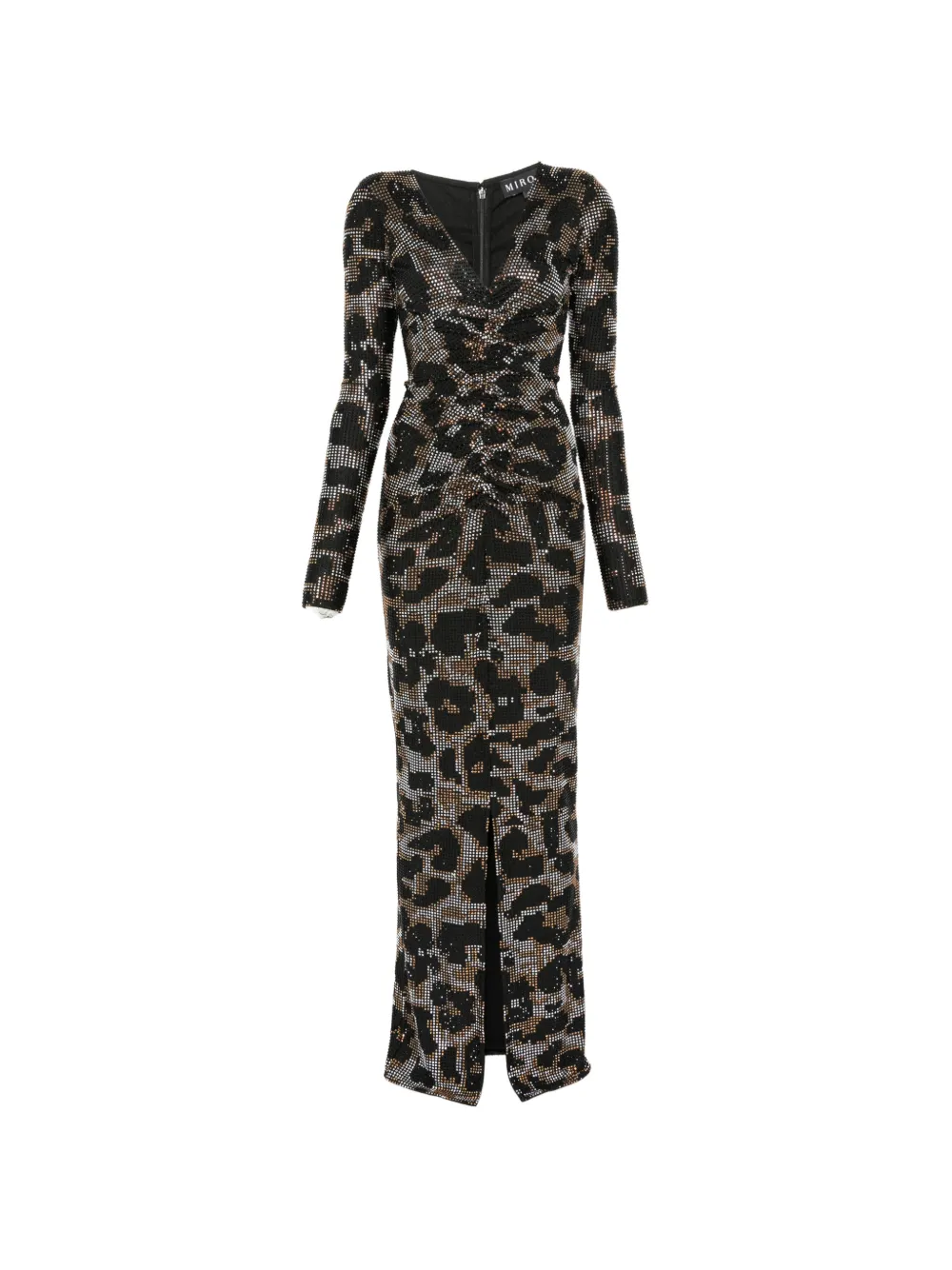 MIRON embellished ruched dress