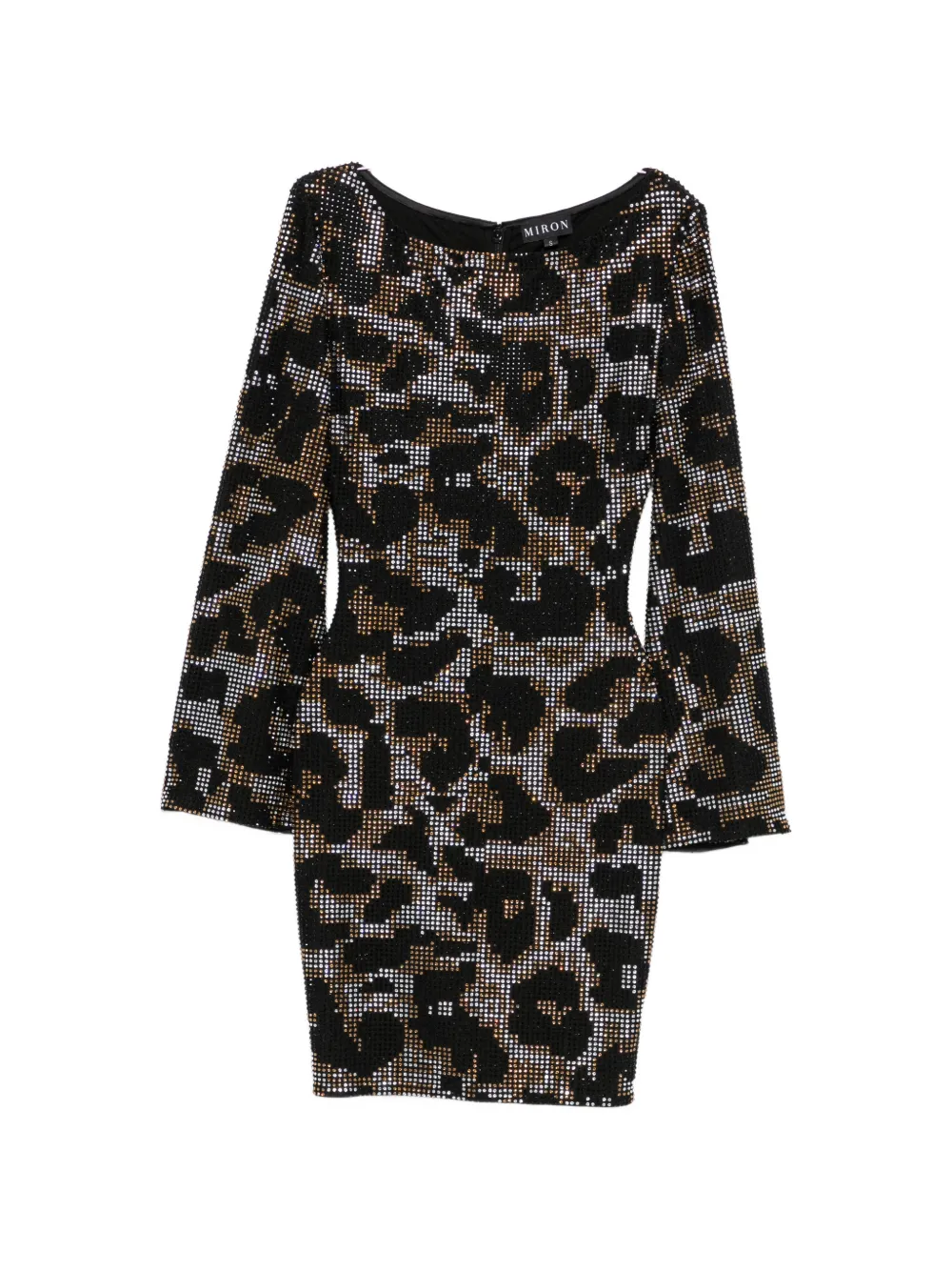 MIRON embellished mini dress - Schwarz