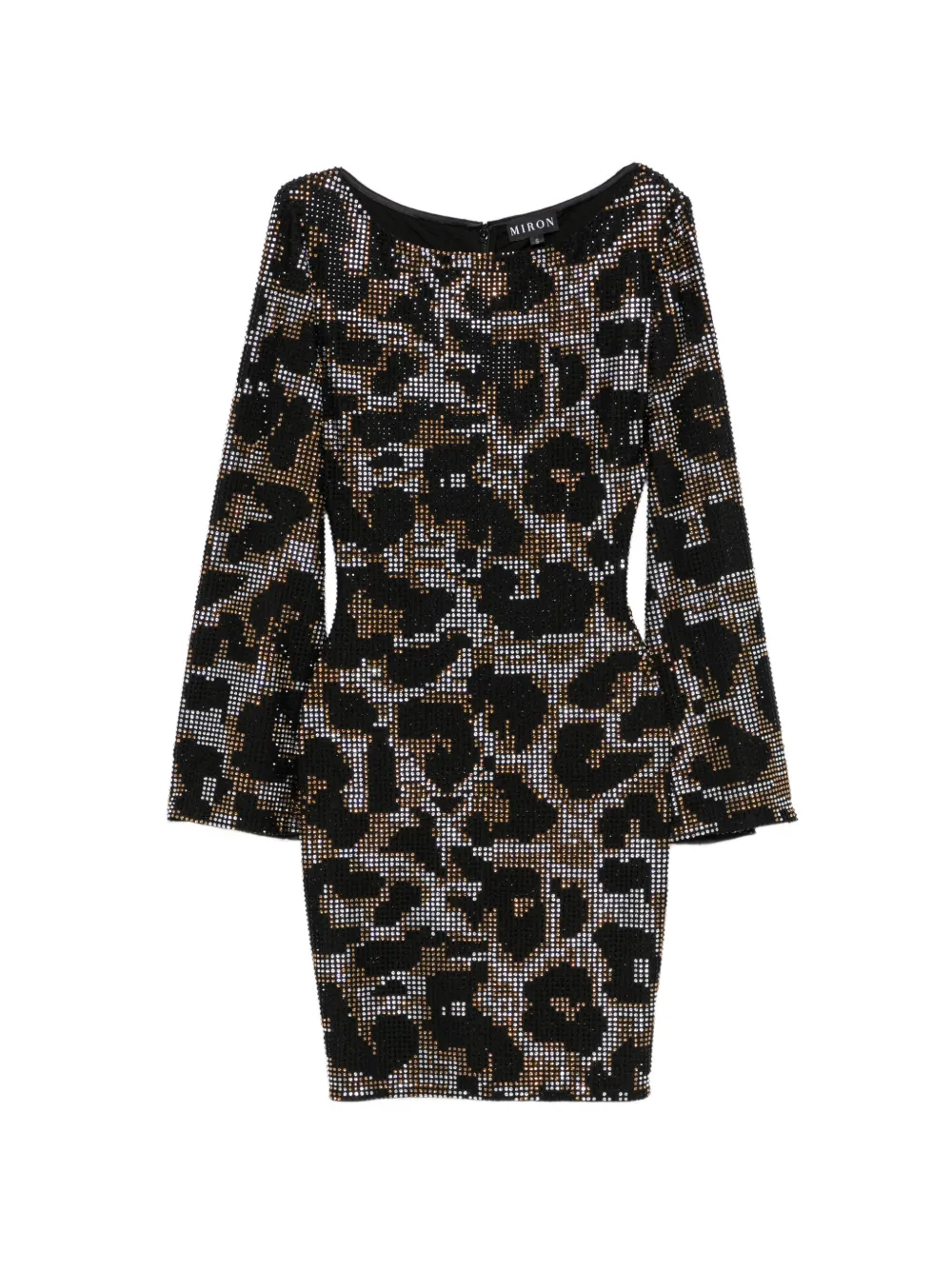MIRON embellished mini dress - Nero