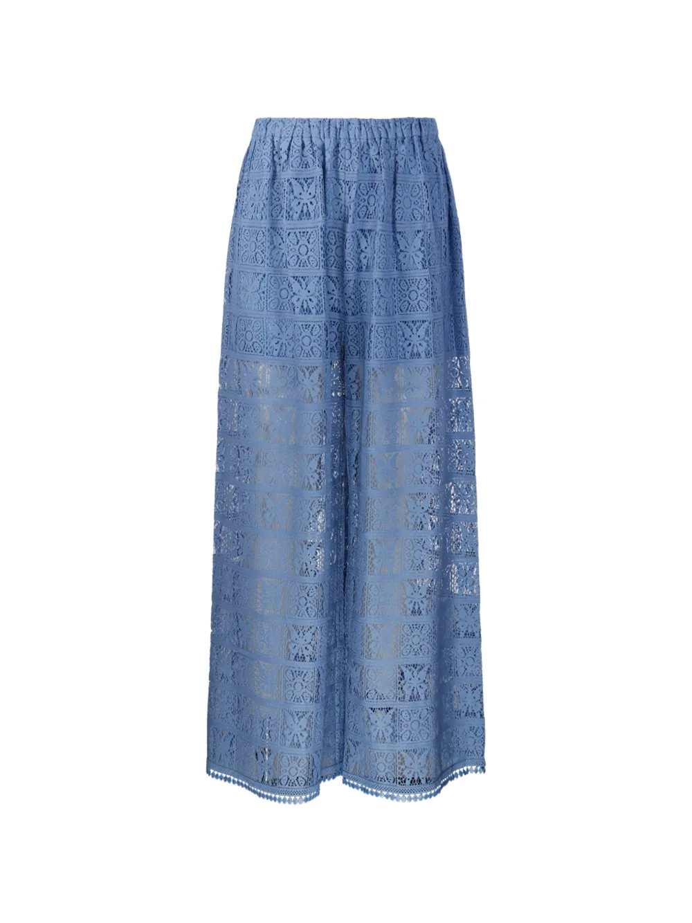 INTO THE EAST guipure-lace palazzo pants - Blu