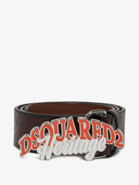 DSQUARED2 KIDS Heritage logo-plaque belt