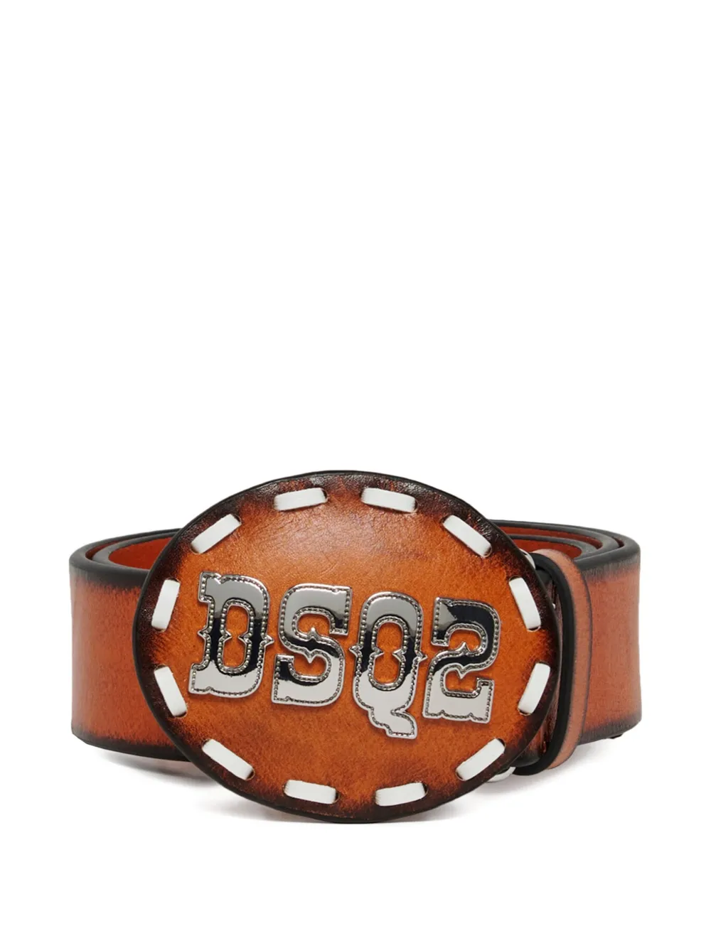 DSQUARED2 KIDS Cintura con applicazione logo - Marrone