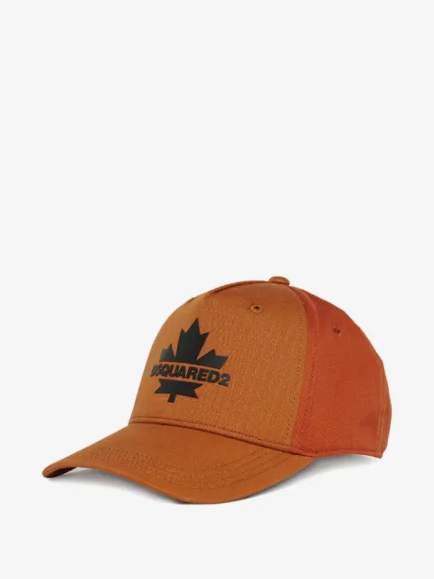 DSQUARED2 KIDS casquette en tissu anti-déchirures à motif feuille d'érable