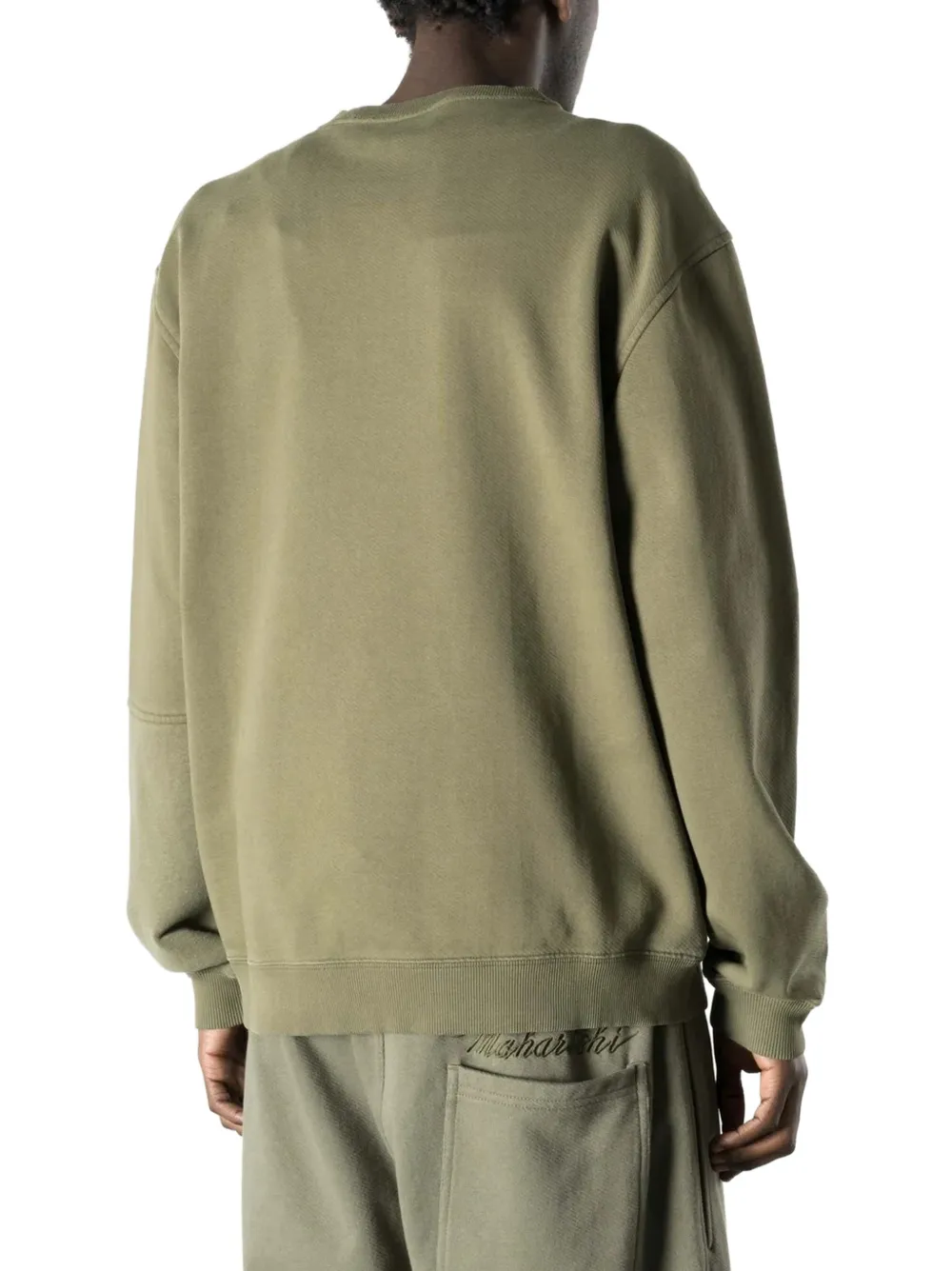 Maharishi logoprint trui met vlakken Groen