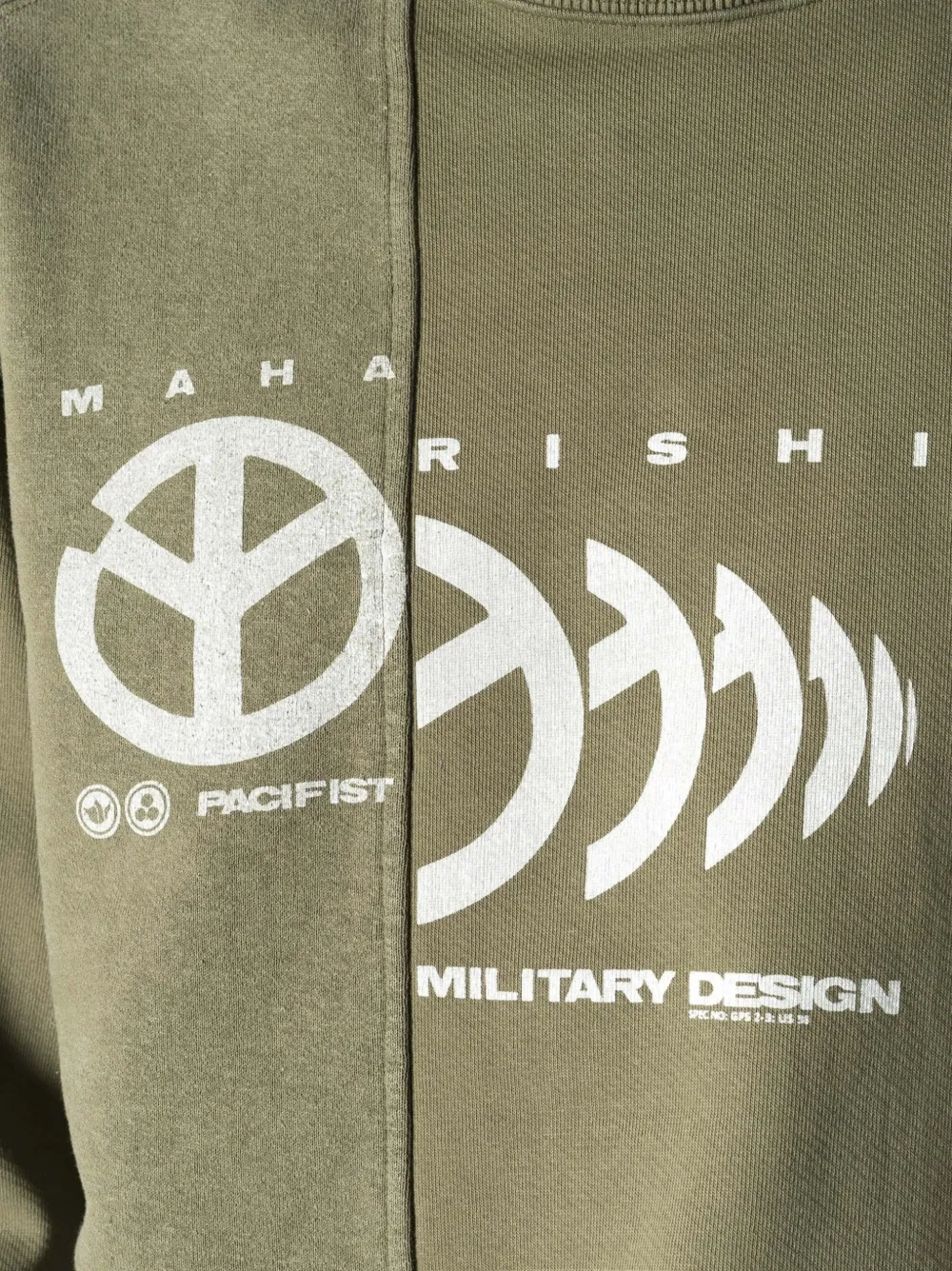 Maharishi logoprint trui met vlakken Groen