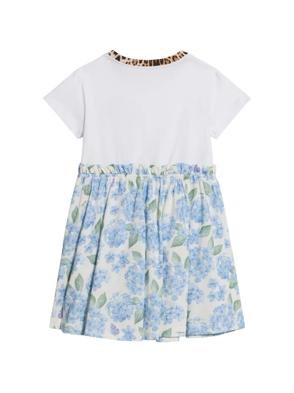 Roberto Cavalli Junior Jurk met luipaardprint Wit