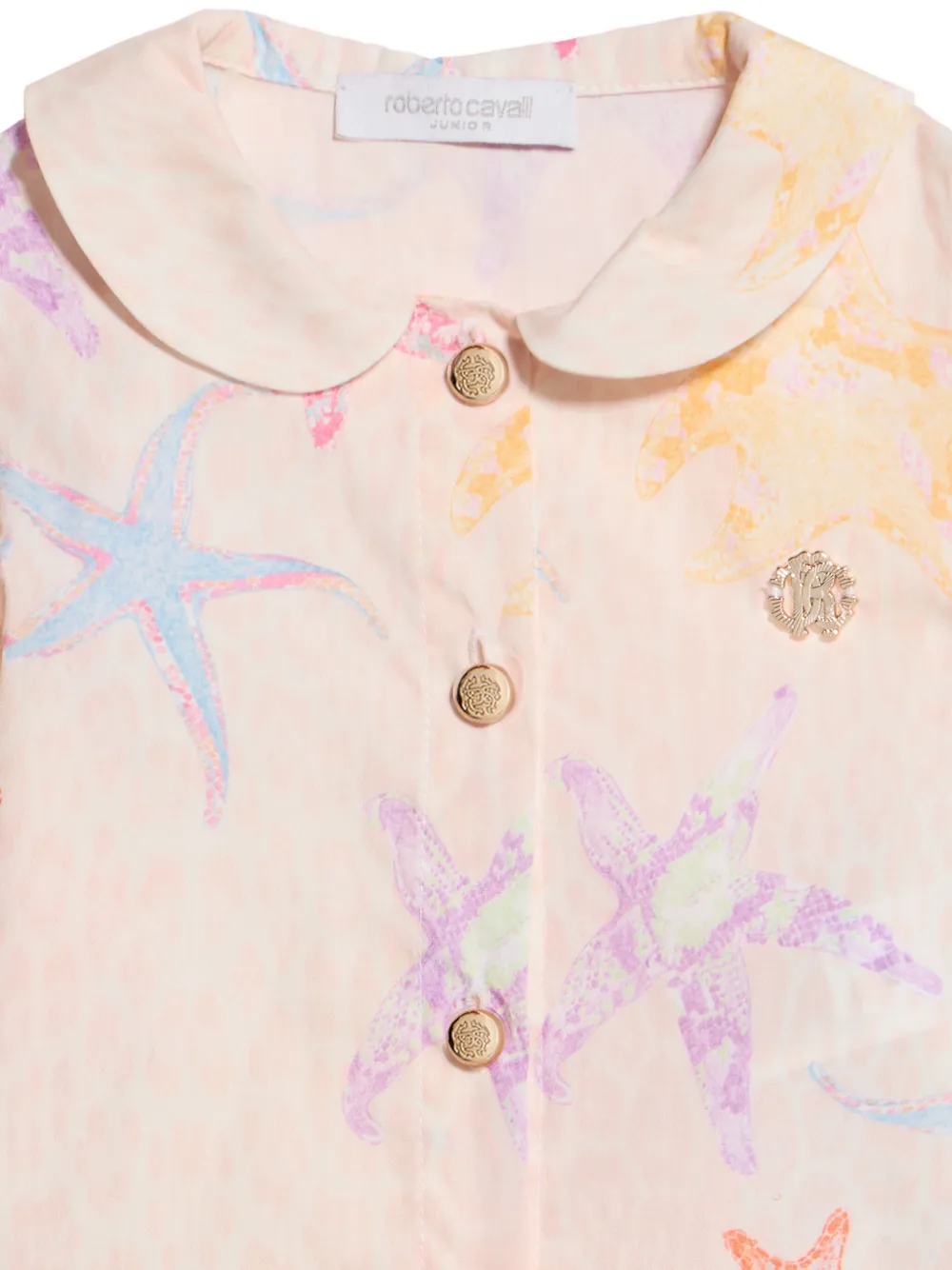 Roberto Cavalli Junior Overhemd met print Roze