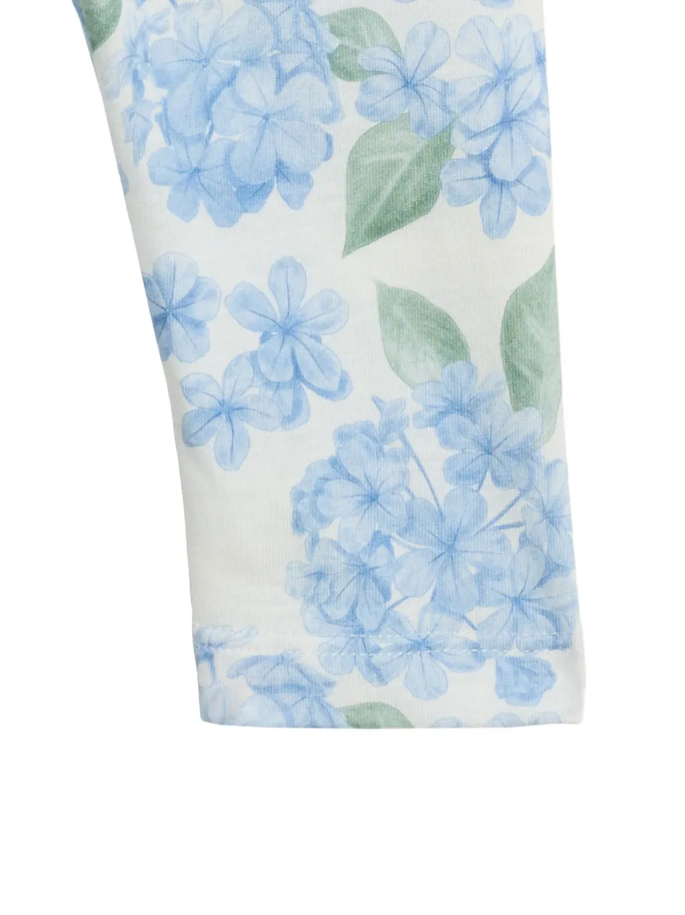 Roberto Cavalli Junior Broek met luipaardprint en bloemenprint Blauw