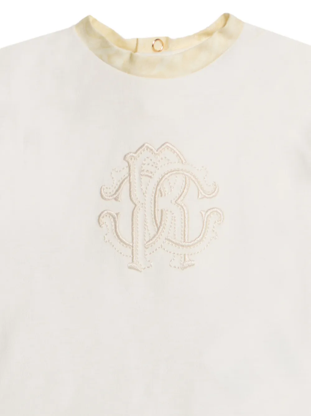 Roberto Cavalli Junior Shorts met zebraprint en monogram Beige
