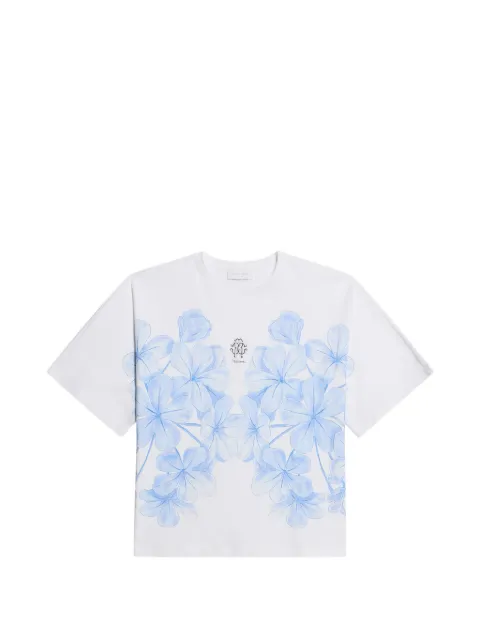 Roberto Cavalli Junior camiseta con estampado de jazmín
