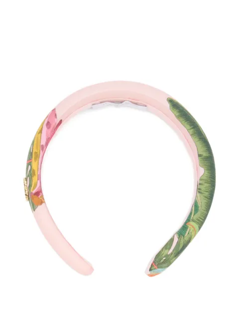 Roberto Cavalli Junior Tropicana-print padded headband