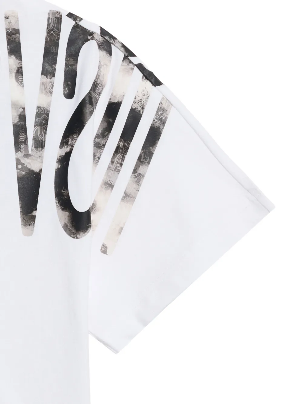 Roberto Cavalli Junior Katoenen T-shirt met logoprint Wit