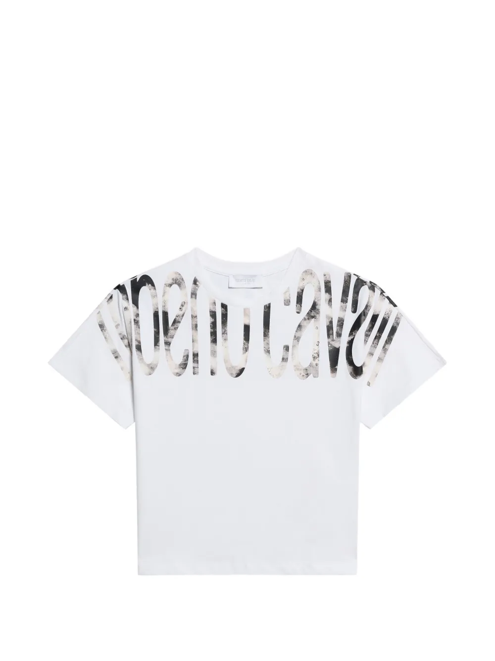 Roberto Cavalli Junior logo-print cotton T-shirt - Bianco