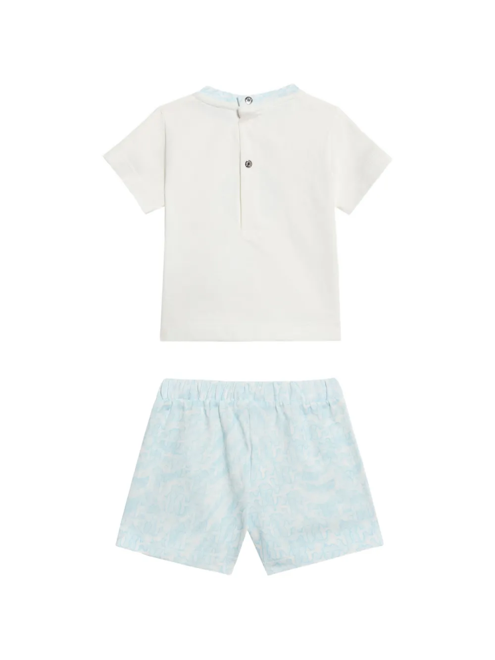 Roberto Cavalli Junior Shorts met monogram Beige