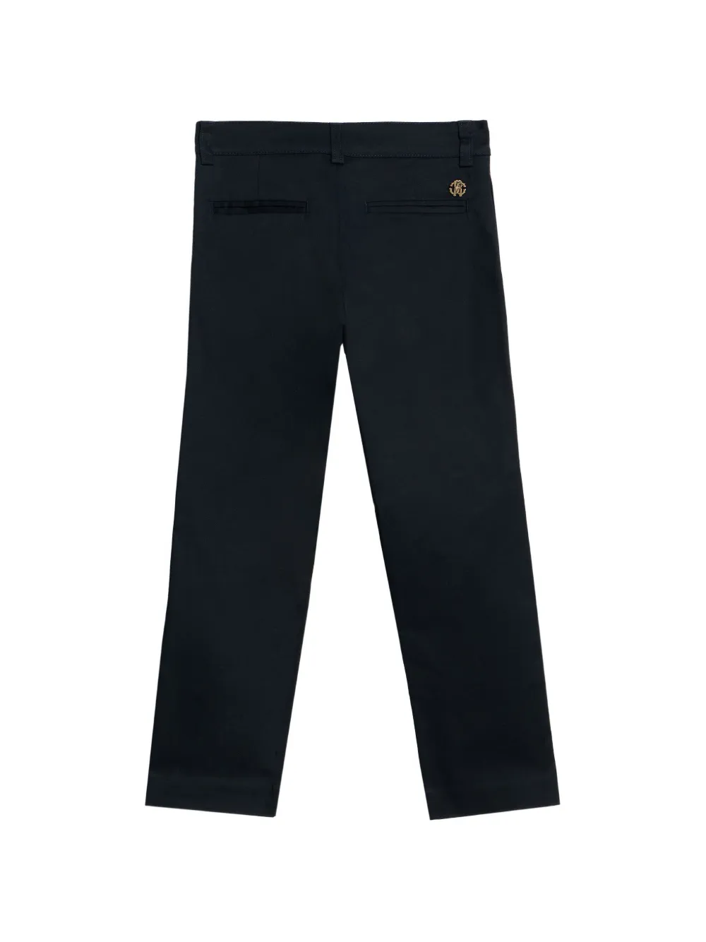 Roberto Cavalli Junior Katoenen broek met logoprint Blauw