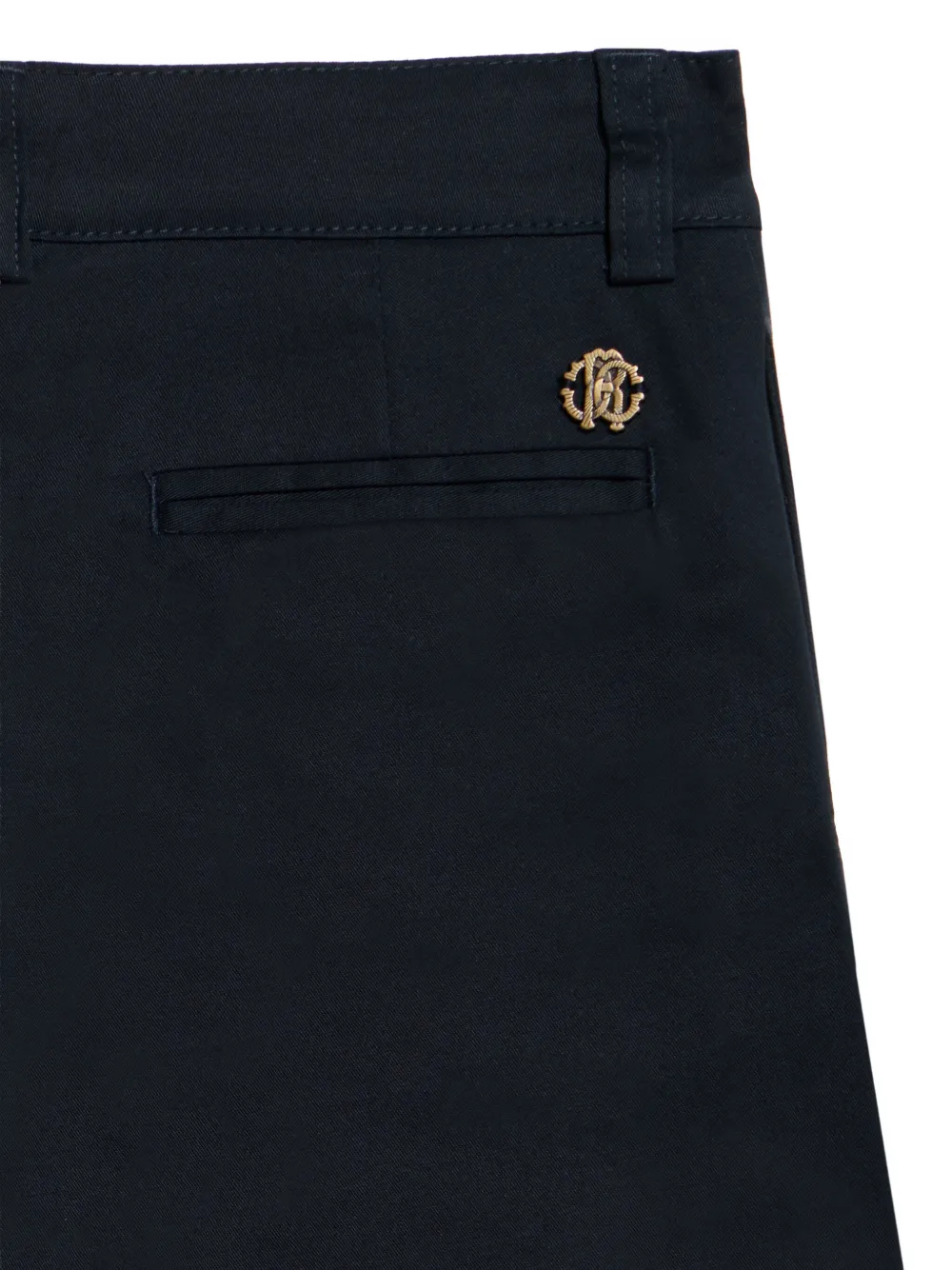 Roberto Cavalli Junior Katoenen broek met logoprint Blauw