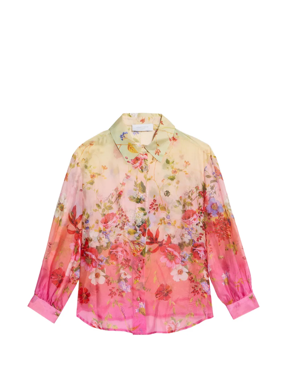 Roberto Cavalli Junior Miami floral-print shirt - Rosa