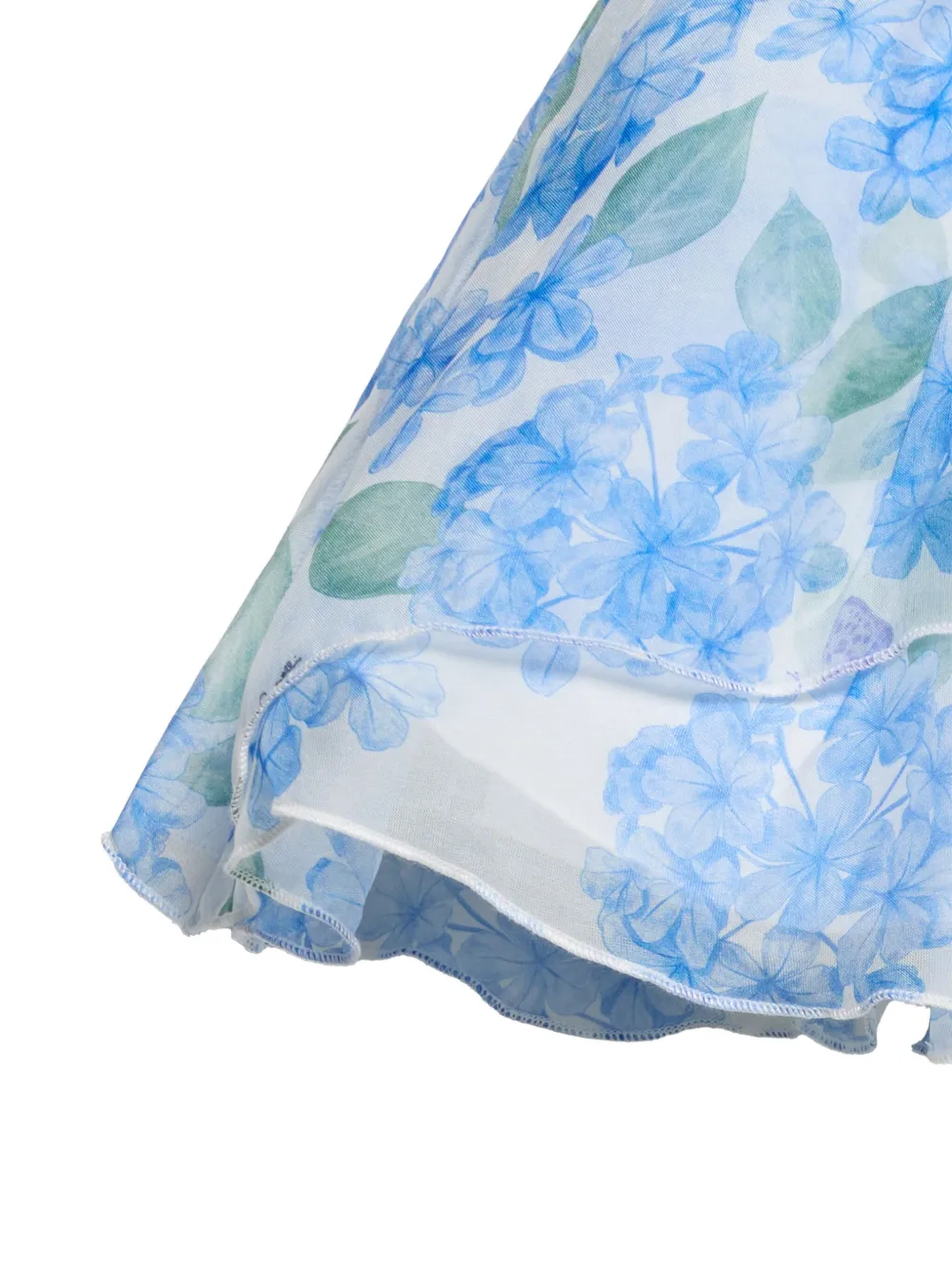 Roberto Cavalli Junior Rok met print en ruches Wit