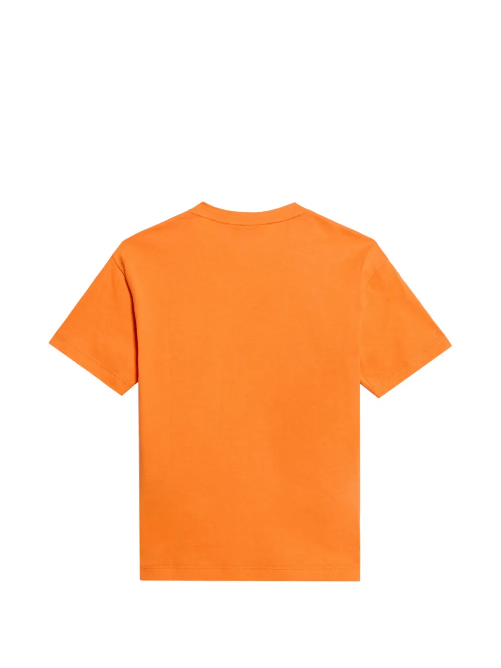 Roberto Cavalli Junior T-shirt met tropisch patroon en logoprint Oranje