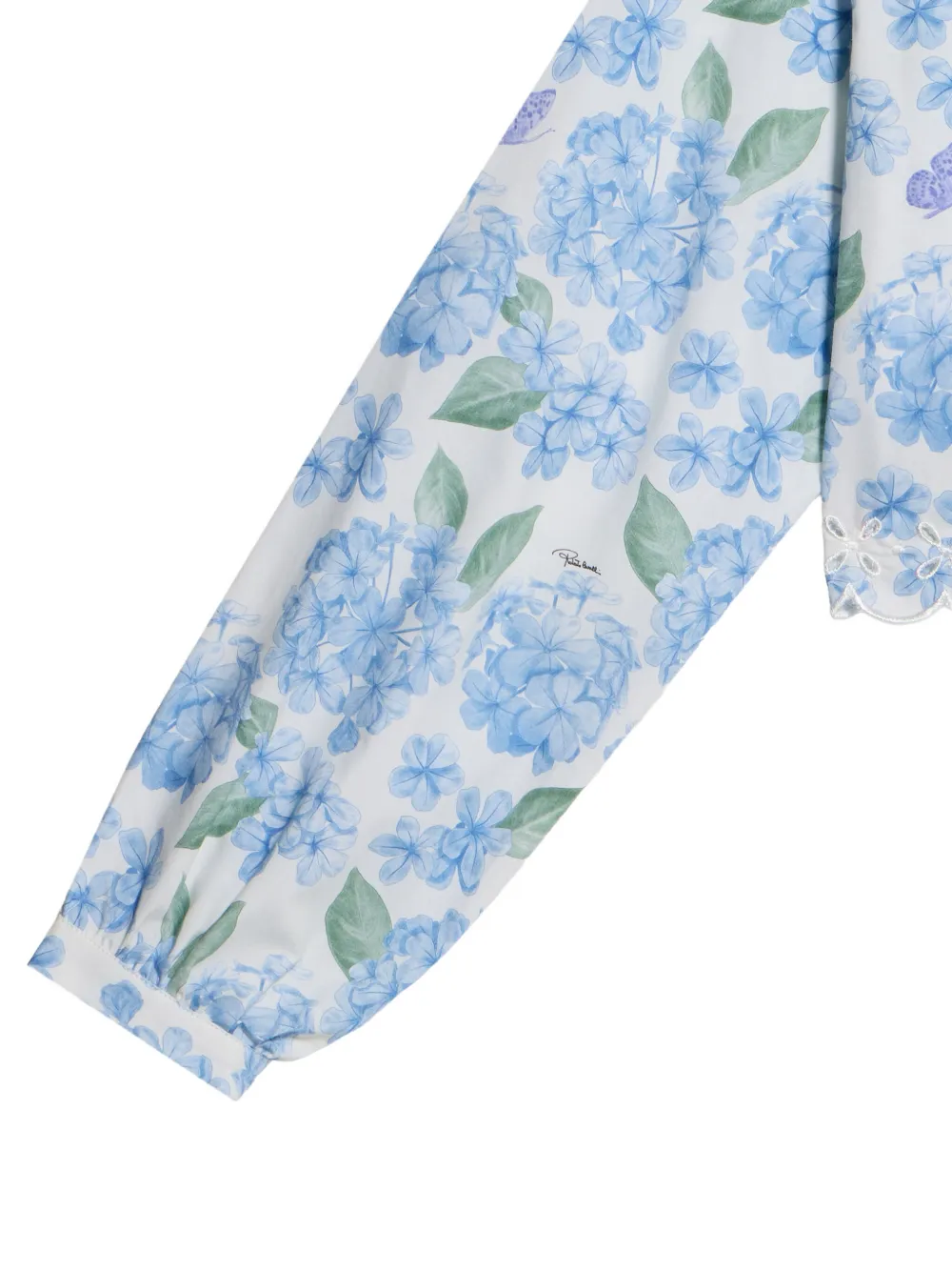 Roberto Cavalli Junior Katoenen overhemd met print Wit