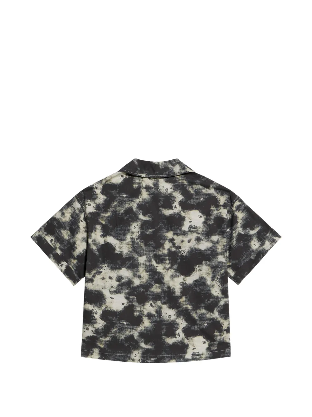 Roberto Cavalli Junior Shirt met camouflageprint Zwart