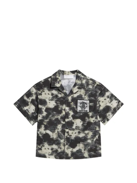 Roberto Cavalli Junior camouflage-print shirt