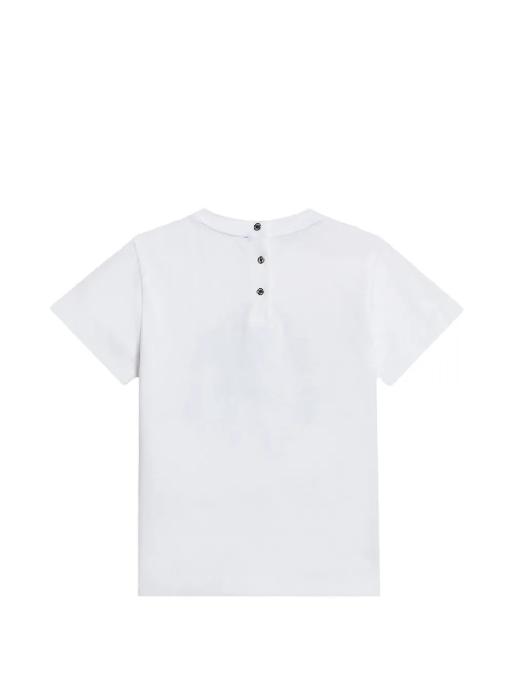 Roberto Cavalli Junior T-shirt met geborduurd logo Wit