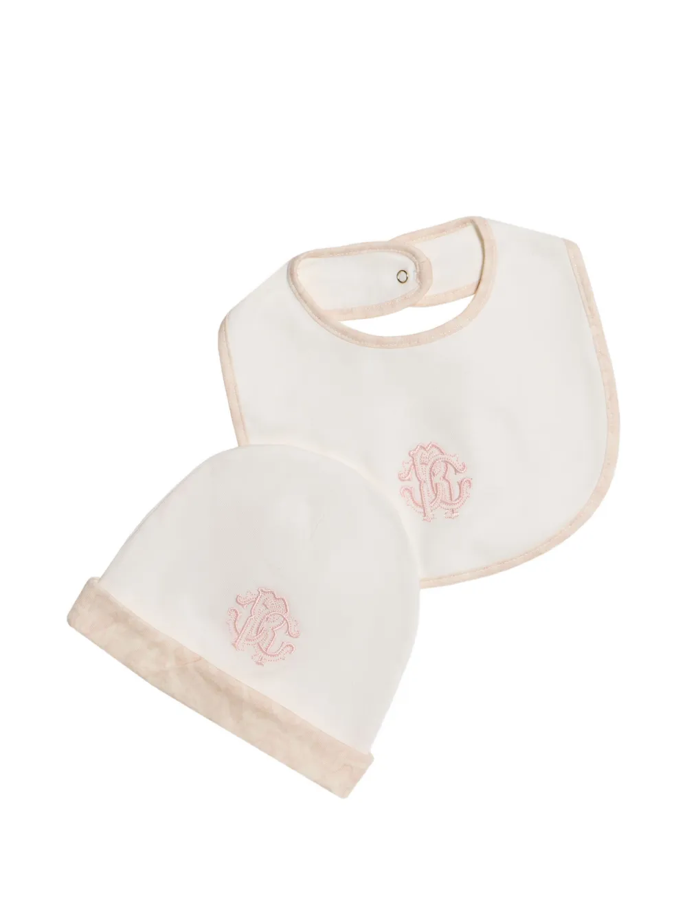 Roberto Cavalli Junior Romper met zebraprint en monogram Wit
