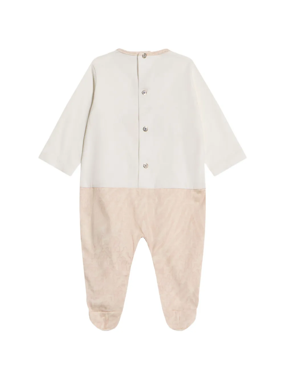 Roberto Cavalli Junior Romper met zebraprint en monogram Wit