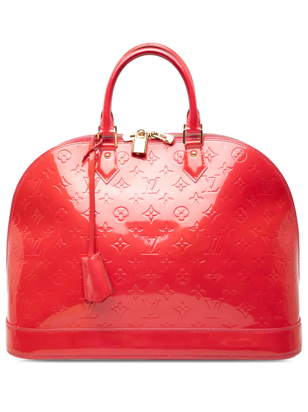 Louis Vuitton Pre-Owned 2009 Monogram Vernis Alma GM handbag - Rosso