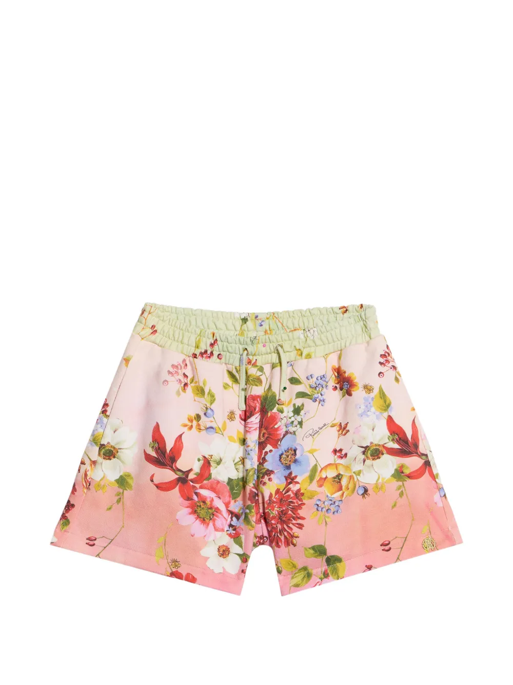 Roberto Cavalli Junior Miami Flowers-print shorts - Neutrals