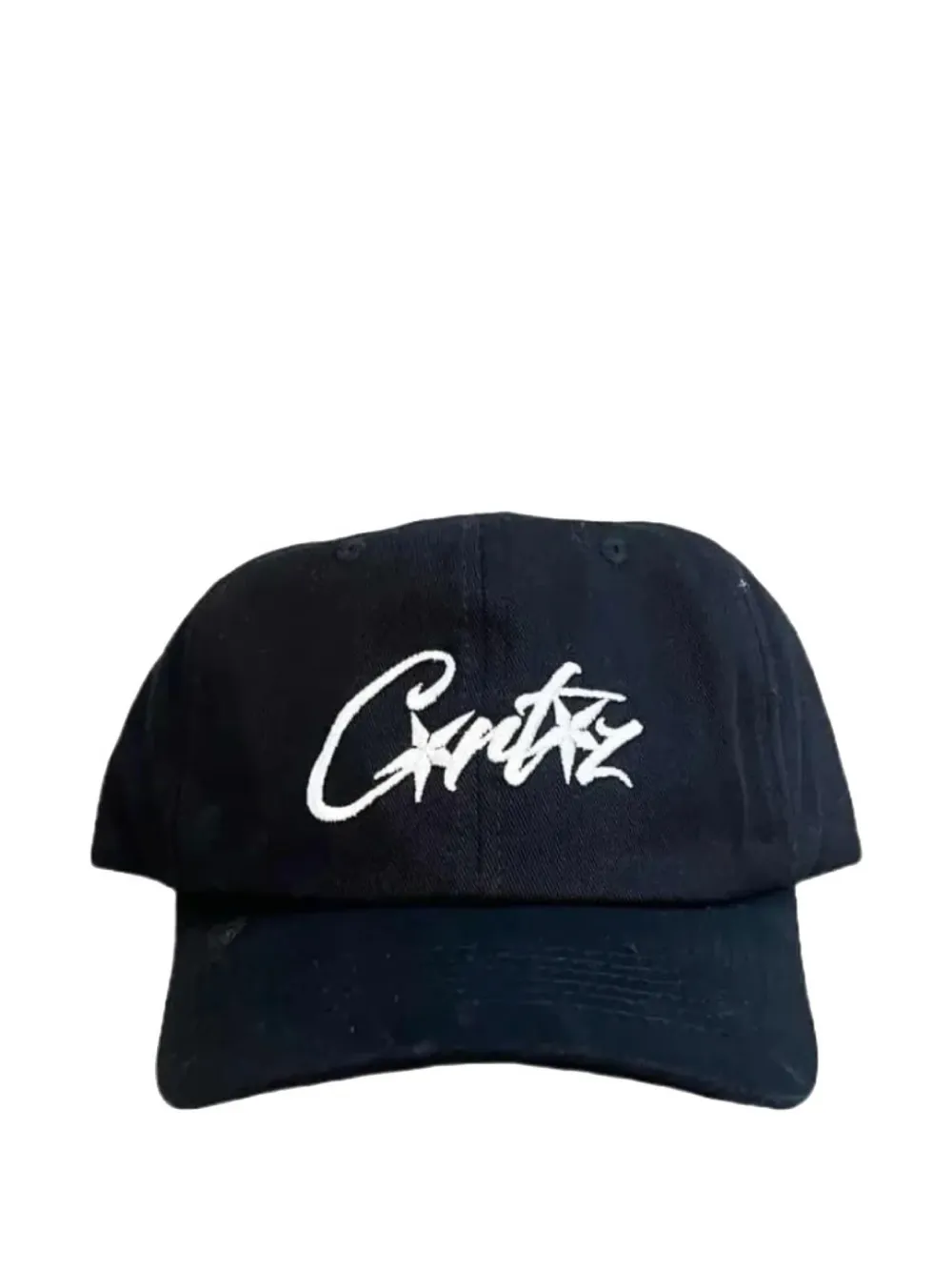 CORTEIZ logo-embroidered six-panel cap - Nero