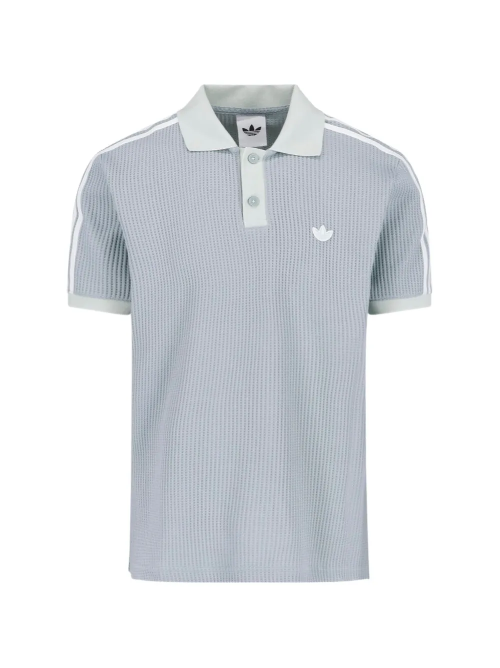 adidas Polo con trama a nido d'ape - Grigio