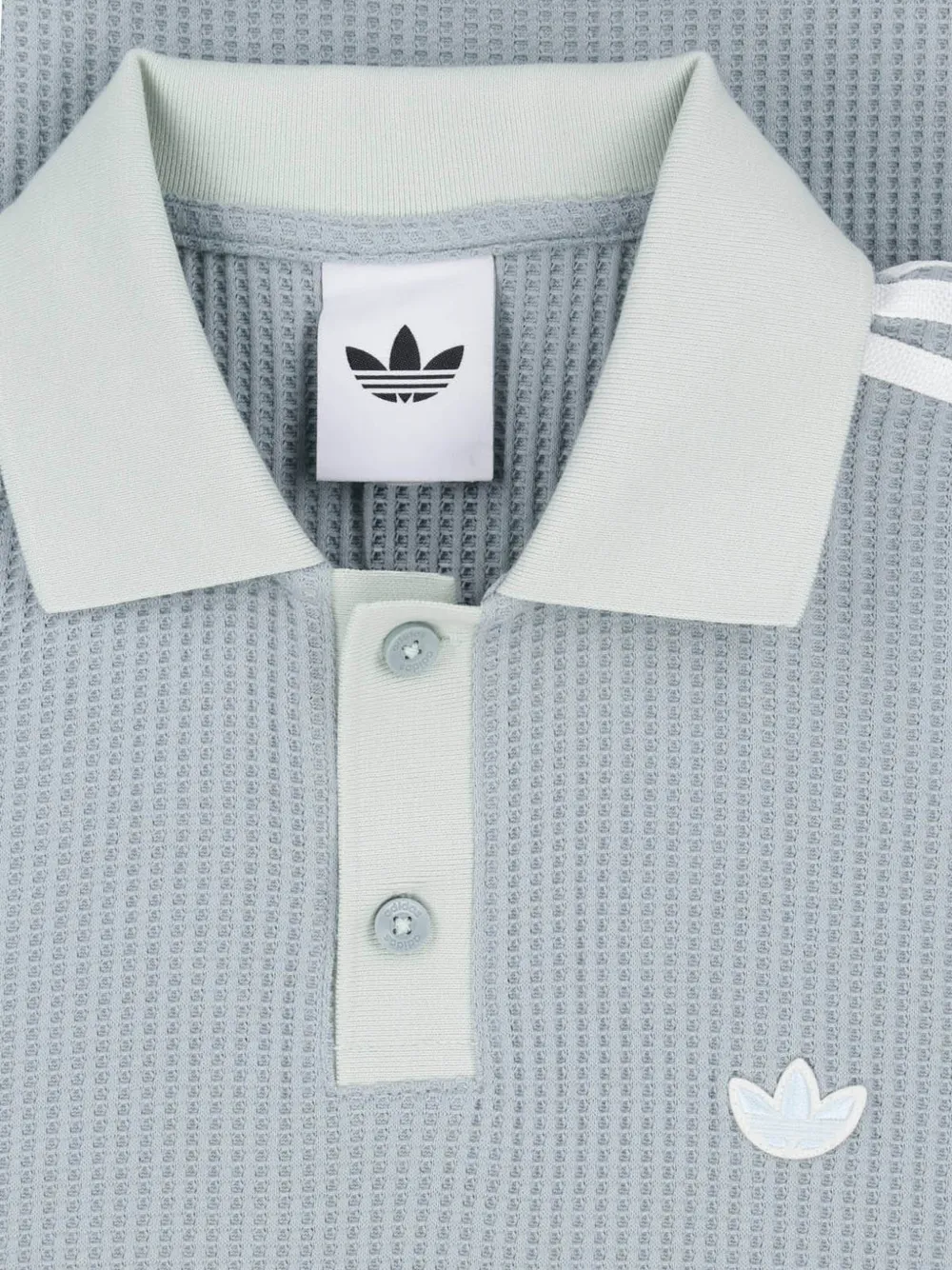 Adidas ワッフルニット ポロシャツ | グレー | FARFETCH JP