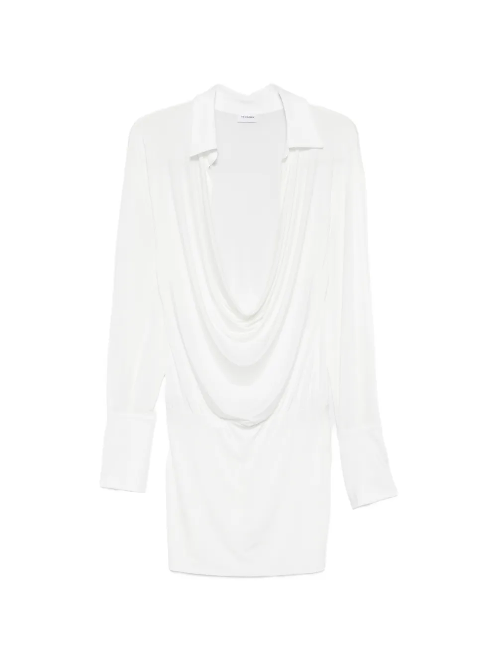 THE ANDAMANE Lilia long-sleeve mini dress - White