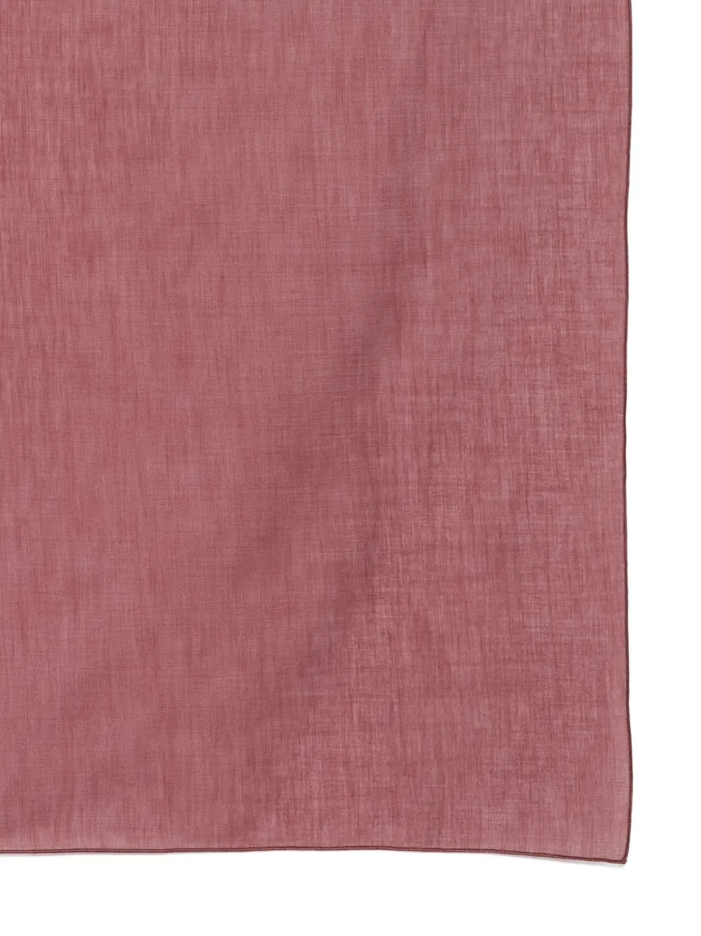THE ANDAMANE Vierkante sjaal met slub-textuur Rood
