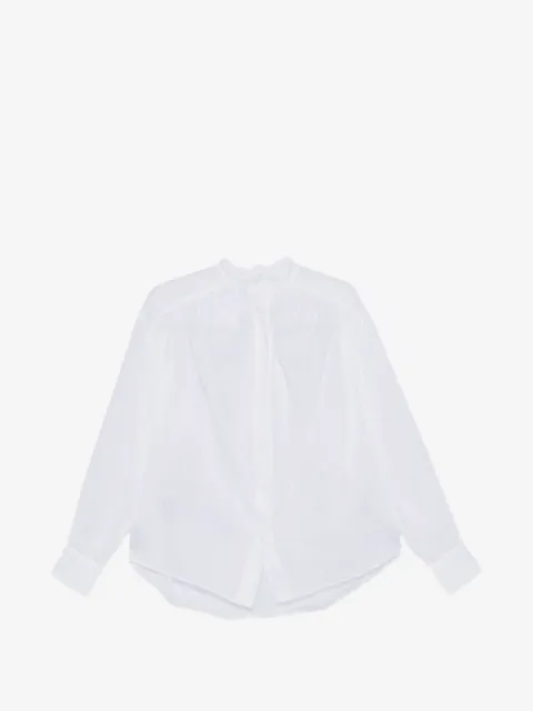 THE ANDAMANE Rania gathered-detail long-sleeve shirt