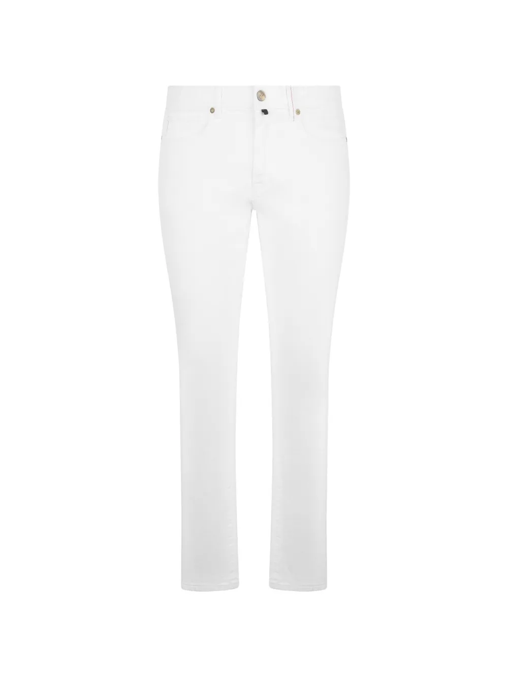 slowear logo-patch slim-cut jeans - Bianco