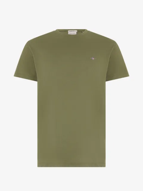 Gant T-Shirt mit Logo-Stickerei