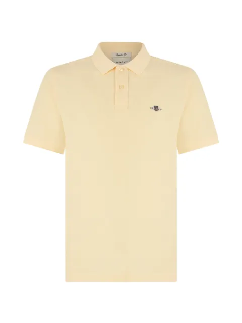 Gant logo-embroidered cotton polo shirt