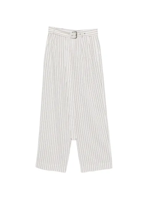 Iceberg belted pinstripe-pattern trousers