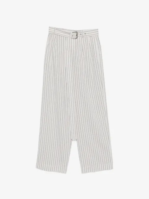 Iceberg belted pinstripe-pattern trousers