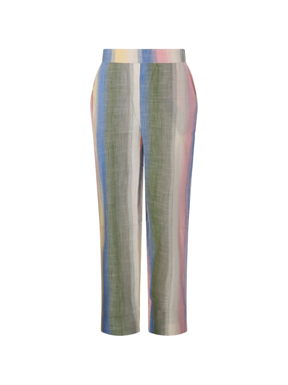 mapoésie striped straight-leg trousers - Blu